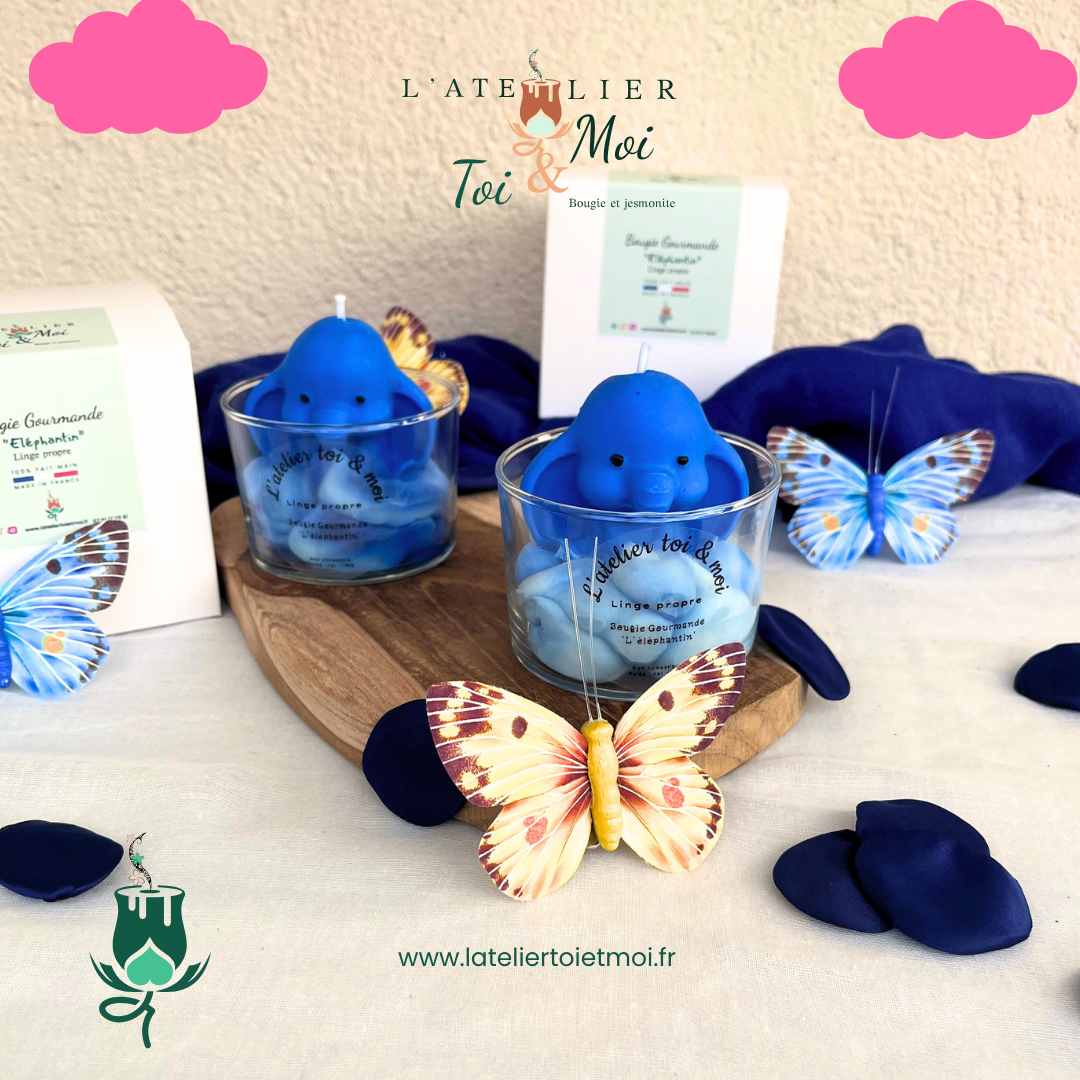 Bougie Eléphantin - Linge Propre