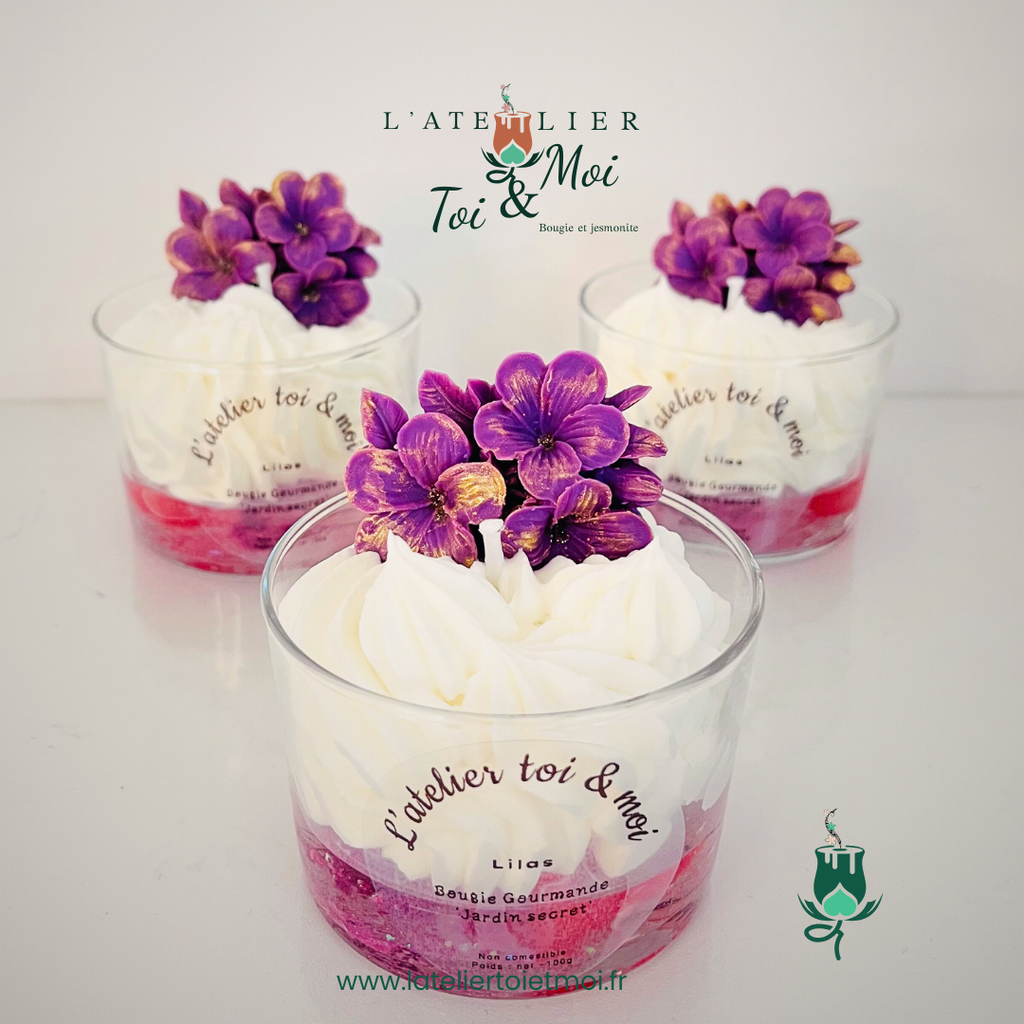 Bougie Jardin Secret - Lilas
