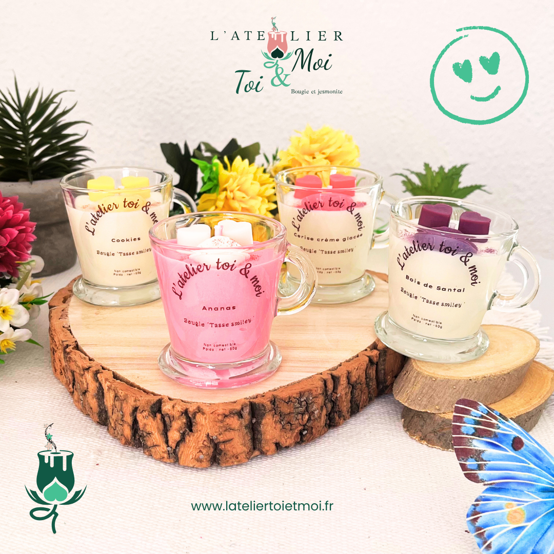 Bougie Tasse  Smiley