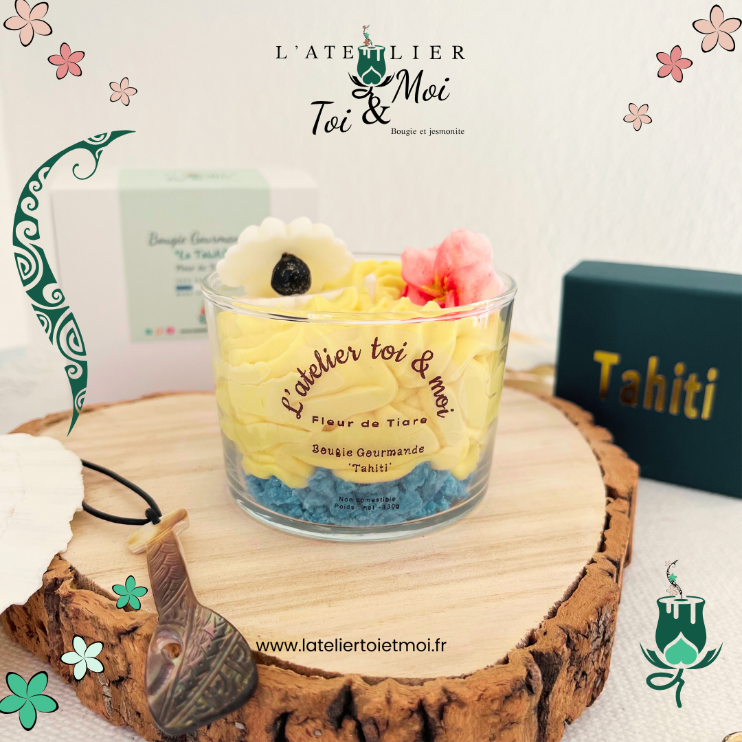 Bougie Tahiti - Fleur de Tiare