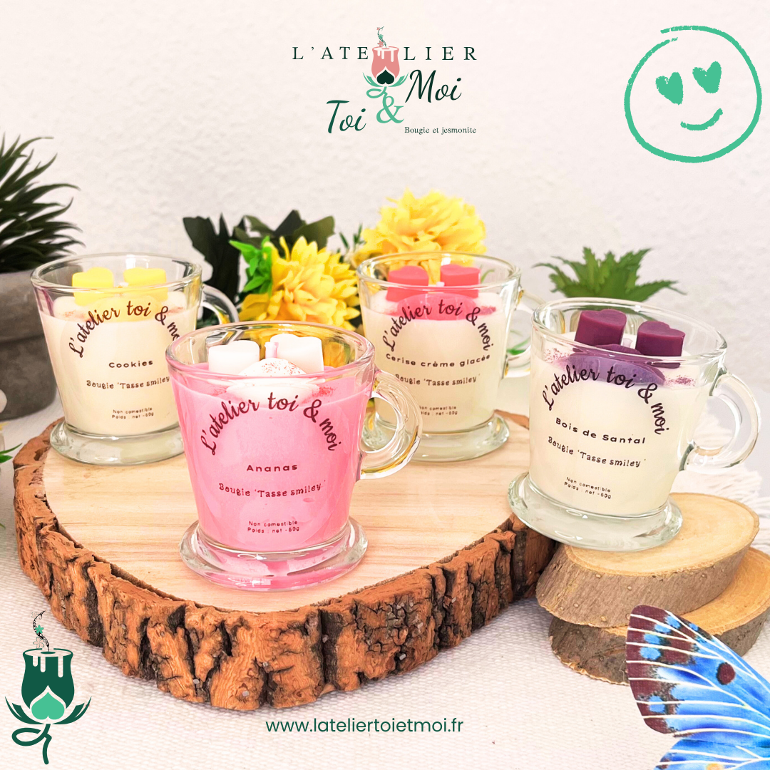 Bougie Tasse  Smiley