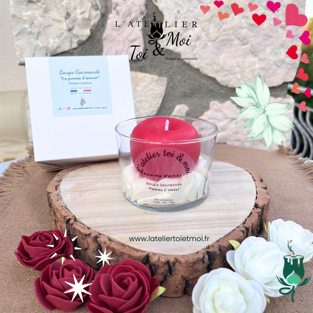 Bougie Pomme d'amour - Pomme d'amour