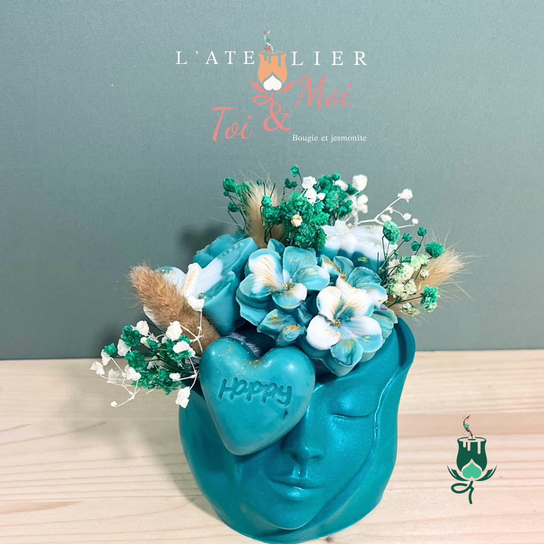 Bouquet parfumé - Tête en Fleur - Bois de Santal