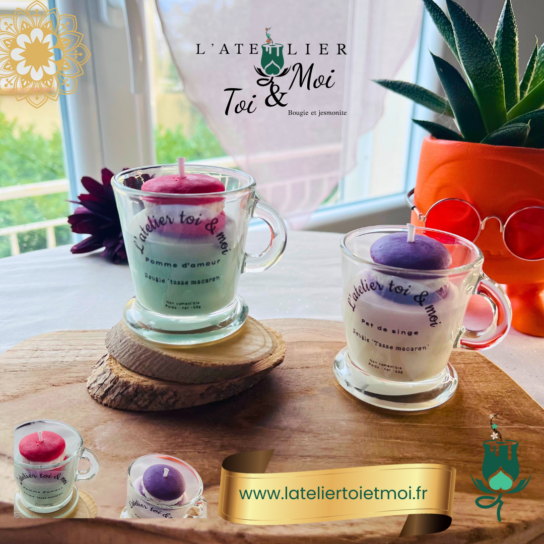 Bougie Tasse Macaron