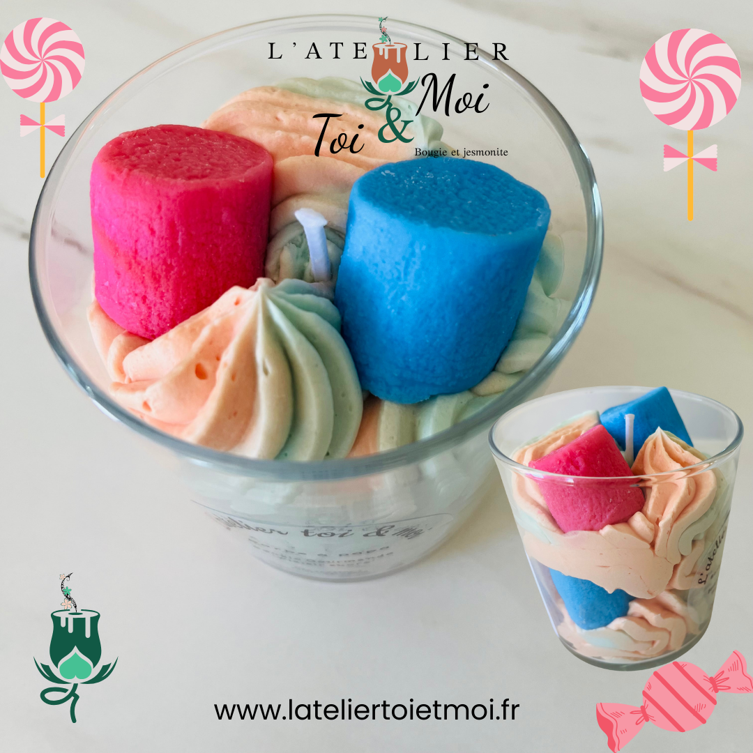 Bougie Plaisir Sucré - Barbe à papa