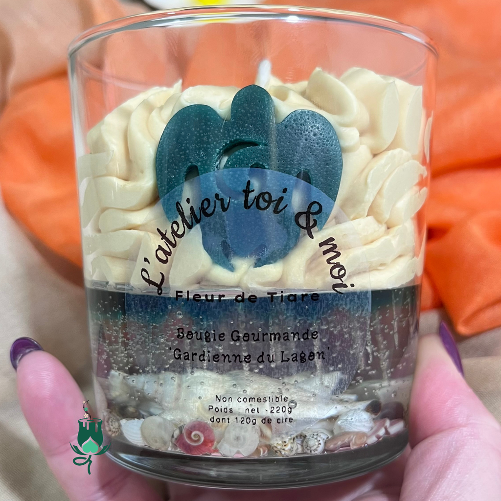Bougie Gardienne du lagon - Fleur de Tiare