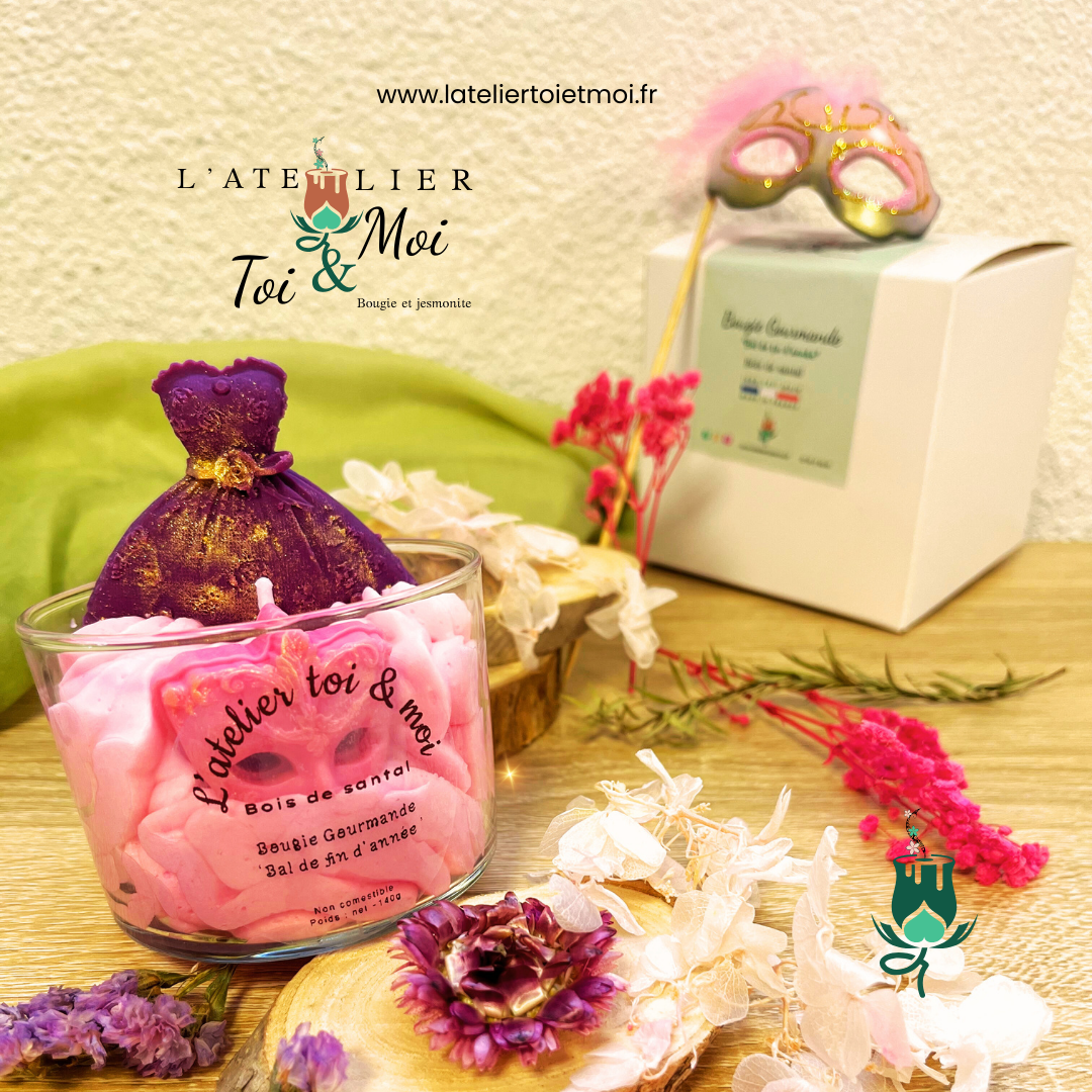 Bougie Bal de fin d'année - Bois de santal