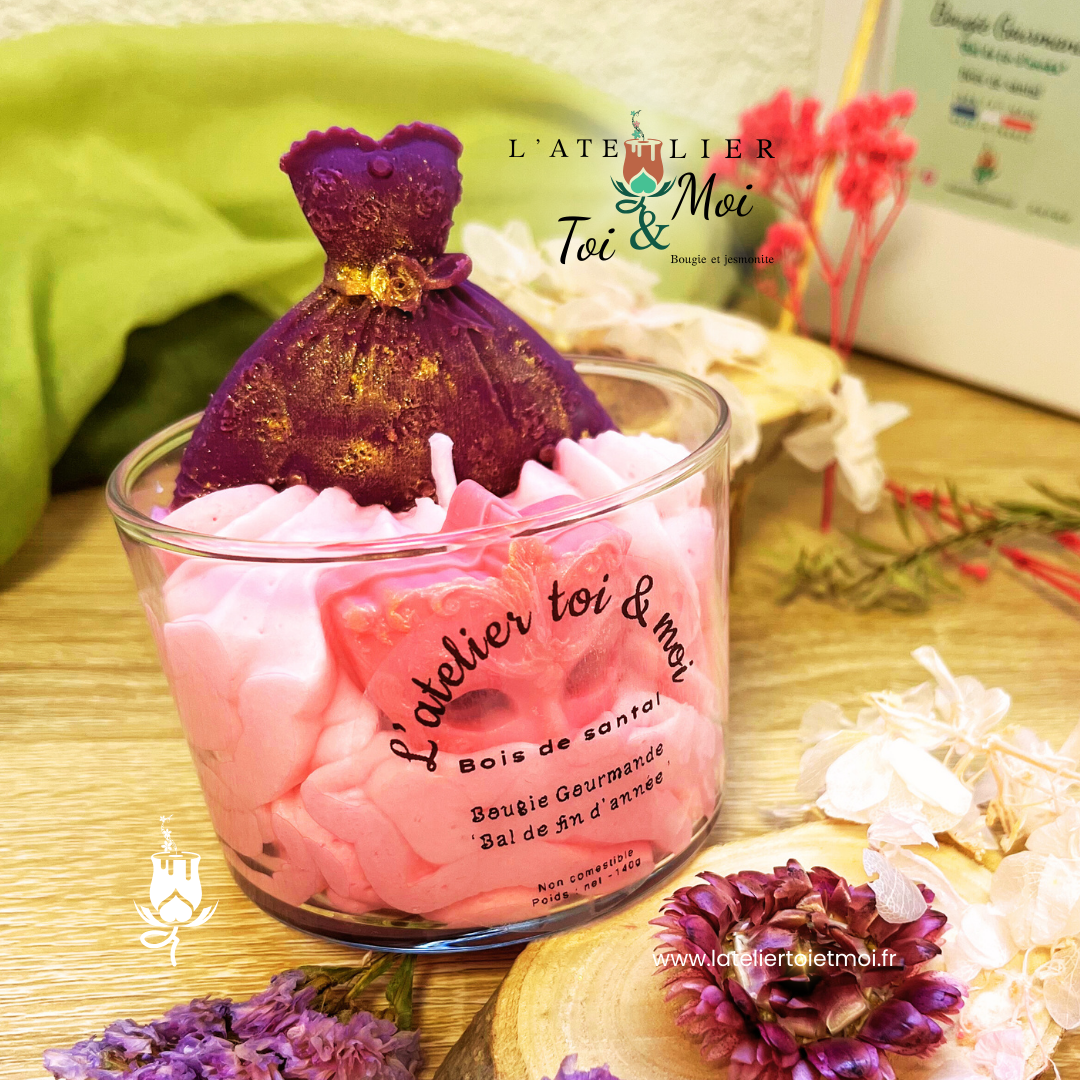 Bougie Bal de fin d'année - Bois de santal