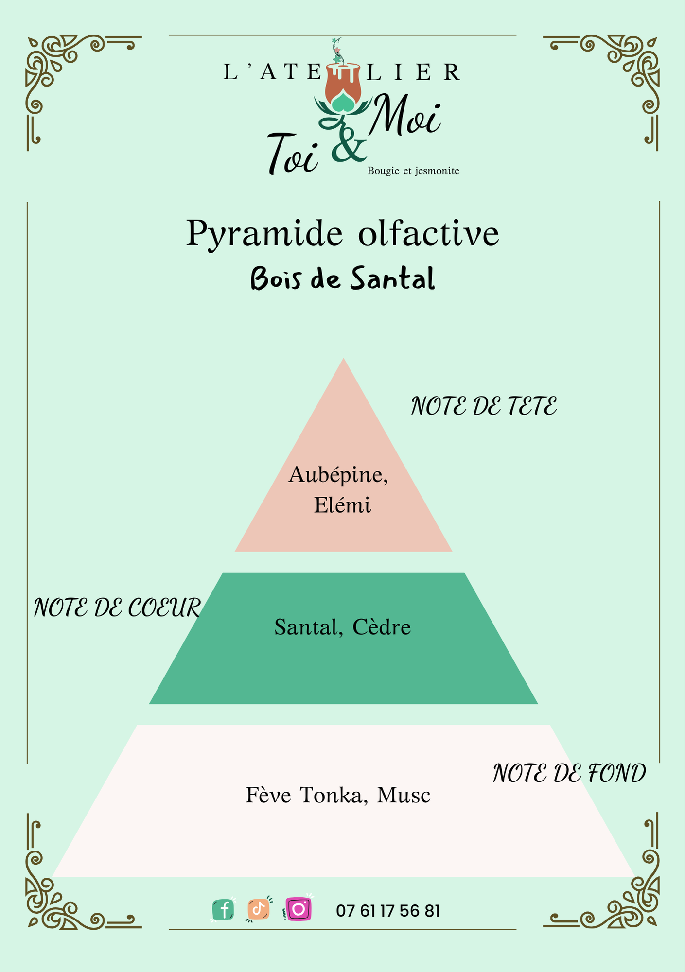 Bougie Bal de fin d'année - Bois de santal