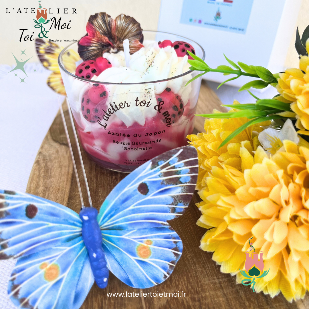 Bougie Coccinelle - Azalée du Japon