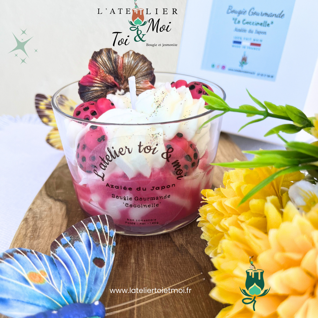 Bougie Coccinelle - Azalée du Japon